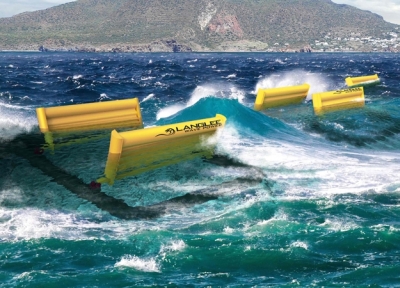 roller type wave energy device