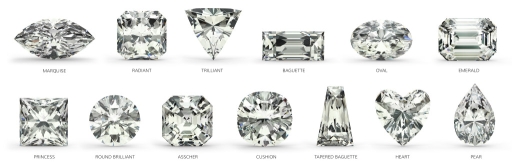 cut diamond shapes