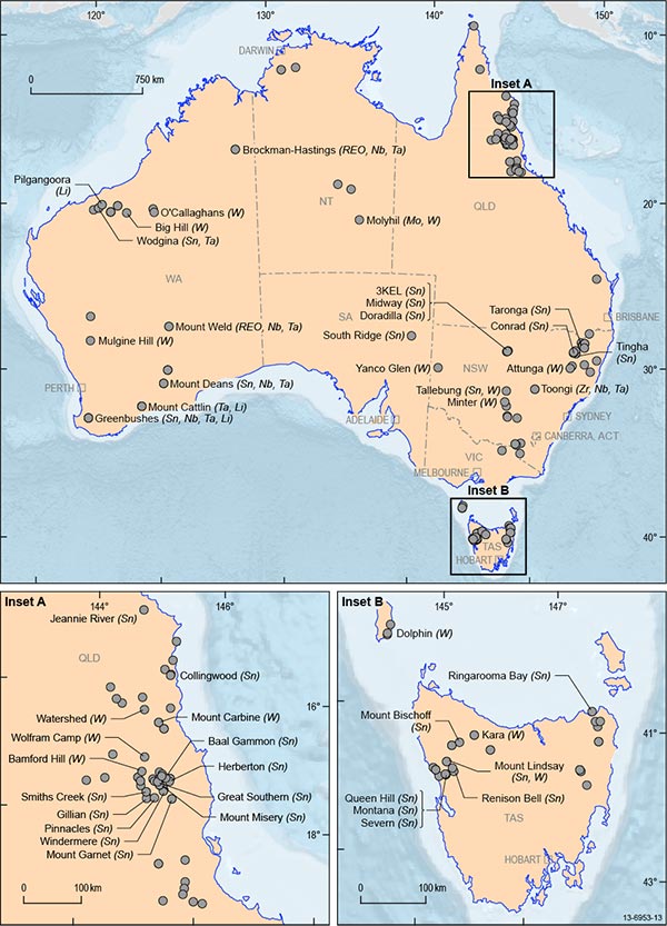 Australia tin resources