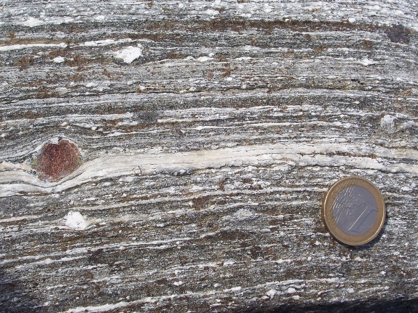 tectonically "ground" breccia results in mylonite