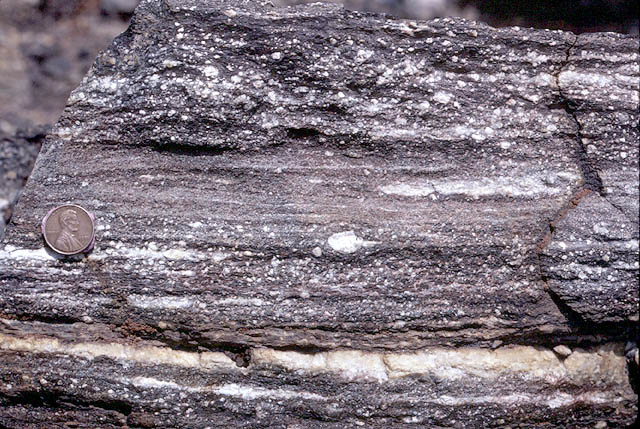 cataclastic metamorphism on shear zone froming mylonite
