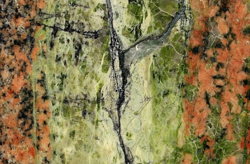 hydrothermal epidote metamorphism in a granite