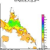 24 hr rainfall to 9am 21 March 2006